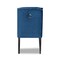 Baxton Studio Lamont Modern Transitional Navy Blue Velvet and Dark Brown Finished Wood Wingback Dining Chair 176-10963-Zoro - alternate 5